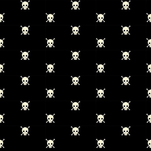 [STELLA-DFG2458] Boo! Skull & Bones Black