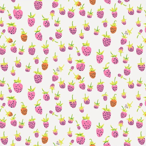 [37024D-14] Heather Ross Strawberries Blush
