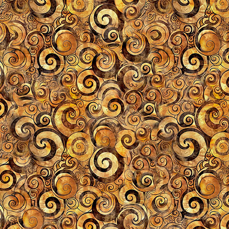 [2600 31586 A] Mountain Splendor Scroll Geo Brown