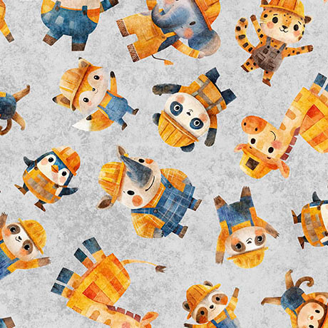 [2600 31283 K] Build It Construction Animal Toss Gray