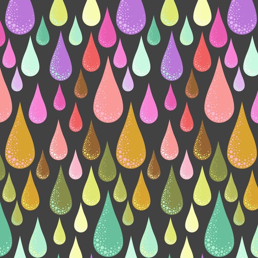 [PWTP275.LICORICE] Tula Pink Prince Charming Déjà Vu Dew Drop Licorice