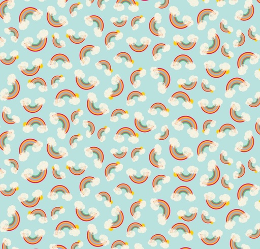 [Y4154-101] Noah & Friends ll Rainbows Turquoise