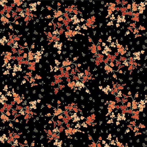 [CM4378 BLACK] Imperial Bloom Cherry Blossom Metallic