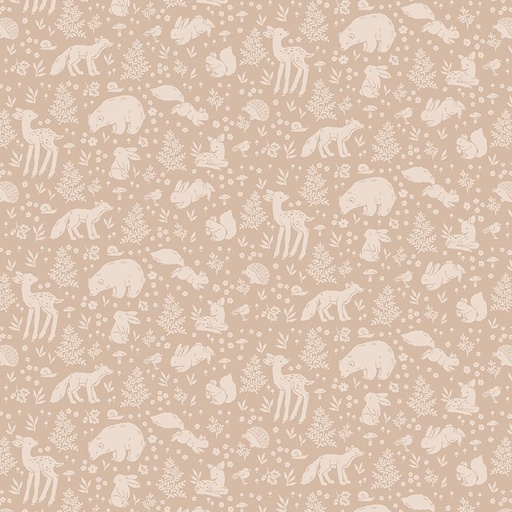 [STELLA-DNS3665-TAN] ABCs of Love Woodland Wonders Tan