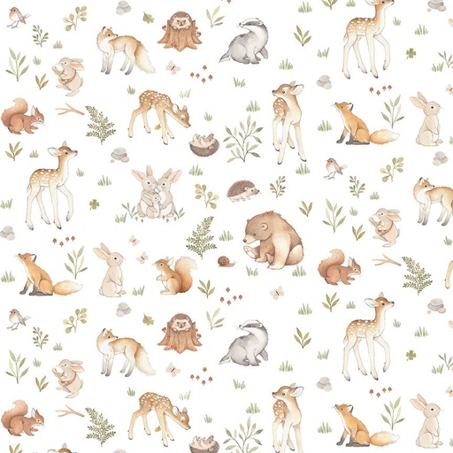 [STELLA-DNS3667-WHITE] ABCs of Love Enchanted Woods