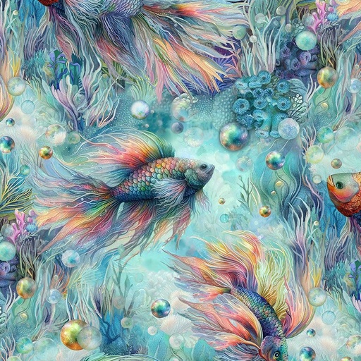 [SEA-CD3812 BLUE] Rainbow Fish