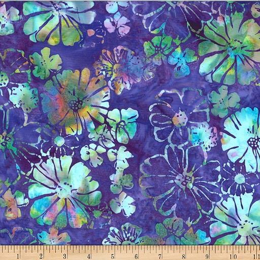 [X2634 694-WILDFLOWER] Bali Batik Bold Floral