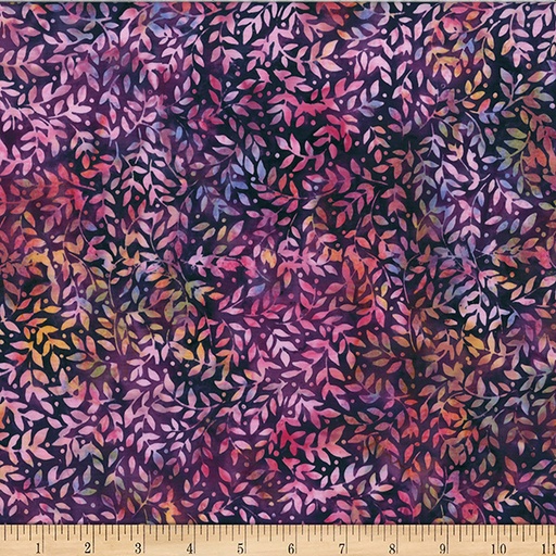 [X2636 423-MARSALA] Bali Batik Packed Leaves