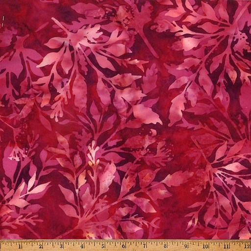 [X2646 143-RUBY] Bali Batik Leafy
