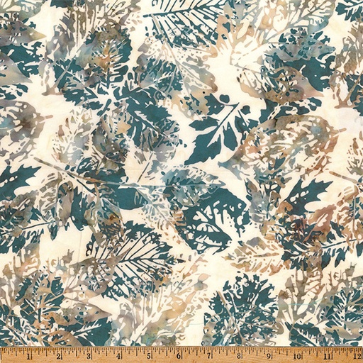 [X2650 484-SEASIDE] Bali Batik Xray Leaves