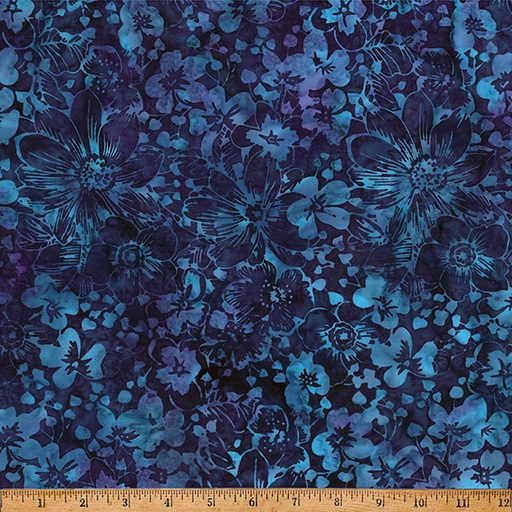 [X2651 40-IRIS] Bali Batik Packed Floral