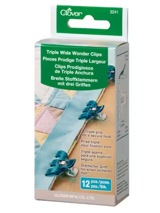 [3241CV] Triple Wide Wonder Clips 12ct