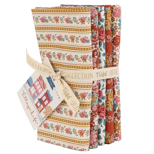 [TIL300274] Tilda Village Life FQB 5 fabrics