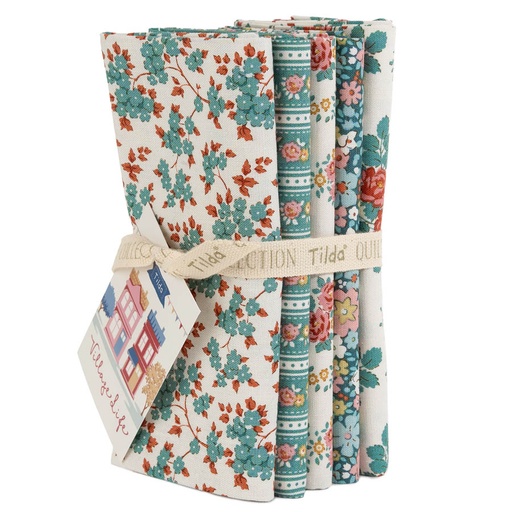 [TIL300275] Tilda Village Life FQB 5 fabrics