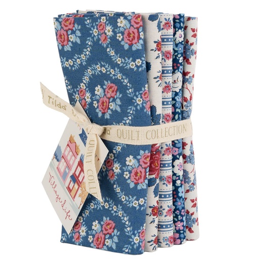 [TIL300277] Tilda Village Life FQB 5 fabrics