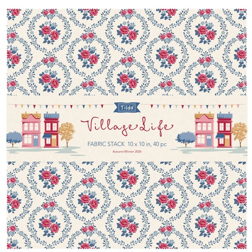 [TIL300282] Tilda Village Life Fabric Stack 