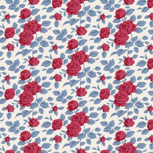 [TIL100694] Tilda Village Life Margot Burgundy