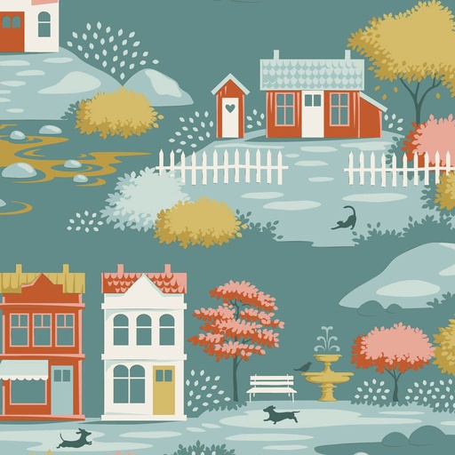 [TIL 110180] Tilda Village Life Village Teal