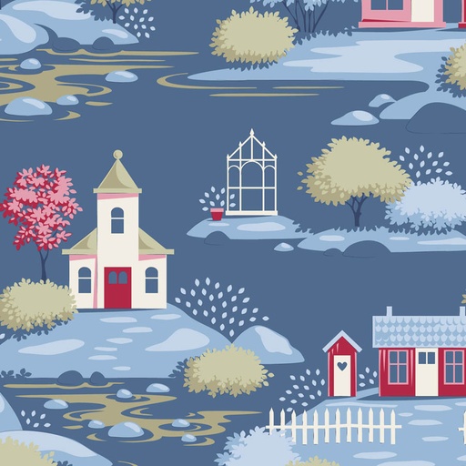 [TIL 110187] Tilda Village Life Village Blue