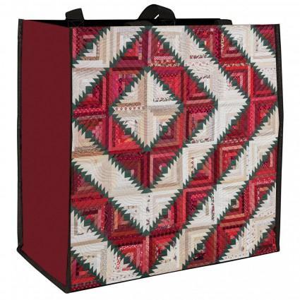 [CTP20458] Eco Tote Holiday Log Cabin