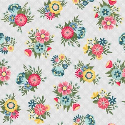 [MAS10331-K] Vintage Flora Lattice Floral