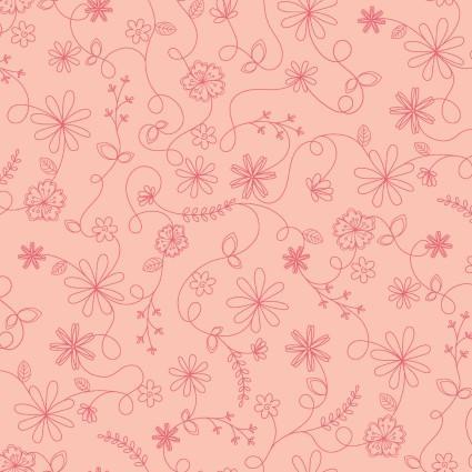 [MAS10334-P] Vintage Flora Swirl Floral Pin