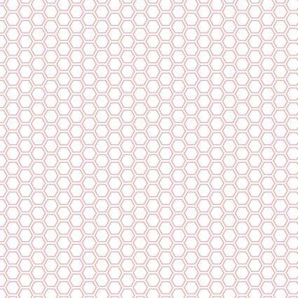 [MAS10335-P] Vintage Flora Honeycomb Pink