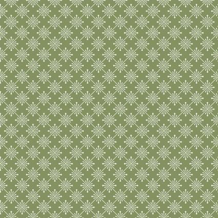 [MAS10339-G] Vintage Flora Sparkle Green