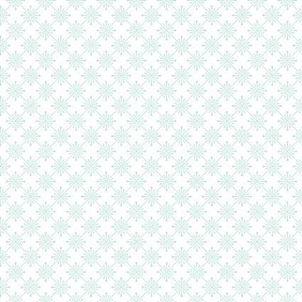 [MAS10339-Q] Vintage Flora Sparkle Aqua