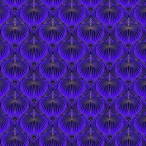 [EMPRESS-CM2126 NAVY] Empress Feather Wallpaper Navy