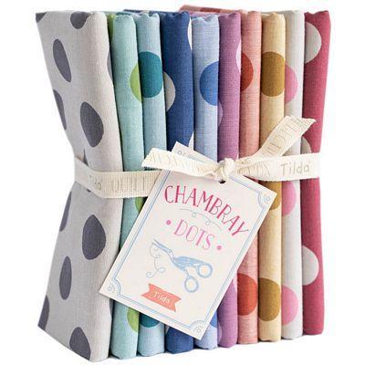 [TIL300158] Tilda Chambray Dots FQB 10