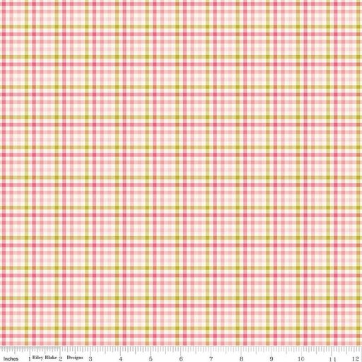 [C13394-PINK] Adel In Summer Plaid Pink