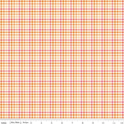 [C13394-ORANGE] Adel In Summer Plaid Orange
