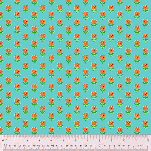 [53473-4] Country Mouse Teal Provence