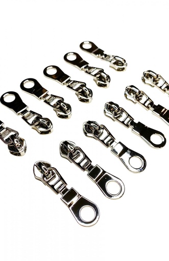 [SASSKIT014N] Nickel Zipper Pulls