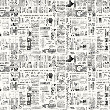 [SEF7187-39] Zooming Chickens Newsprint