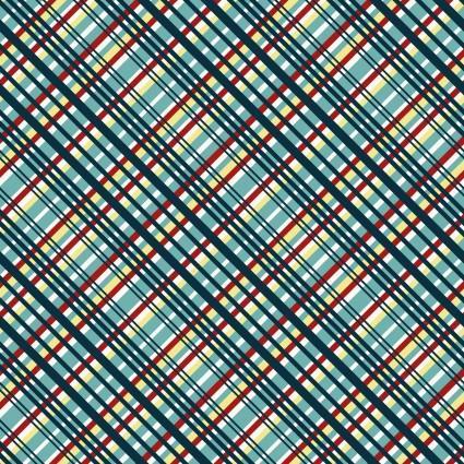 [SEF7191-78] Zooming Chickens DiagonalPlaid