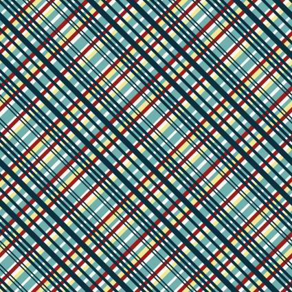 [SEF7191-78] Zooming Chickens DiagonalPlaid