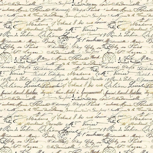 [SCRIPT-CD2210 CREAM] Vintage Rose Handwriting Text