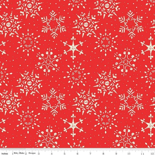 [C12267-RED] Adel In Winter Snowflakes