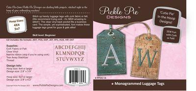 [PPDC14] Monogrammed Luggage Tags