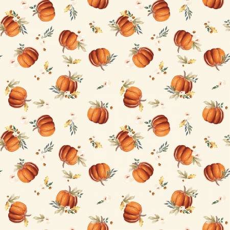 [C13471-CREAM] Shades Of Autumn Pumpkins