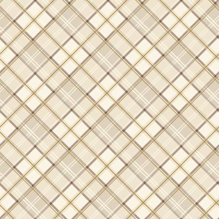 [SC13476-CREAM] Shades Of Autumn Plaid