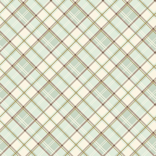 [SC13476-TEAGREEN] Shades Of Autumn Plaid