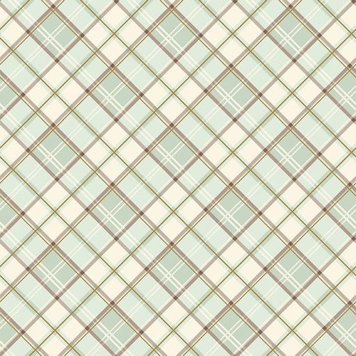 [SC13476-TEAGREEN] Shades Of Autumn Plaid