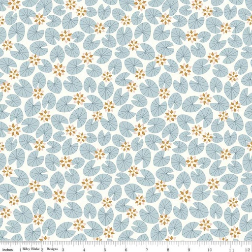 [C13743-CREAM] Little Swan Water Lillies