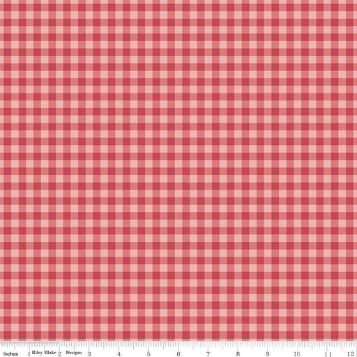 [C13835-RED] Bellissimo Gardens Gingham Red