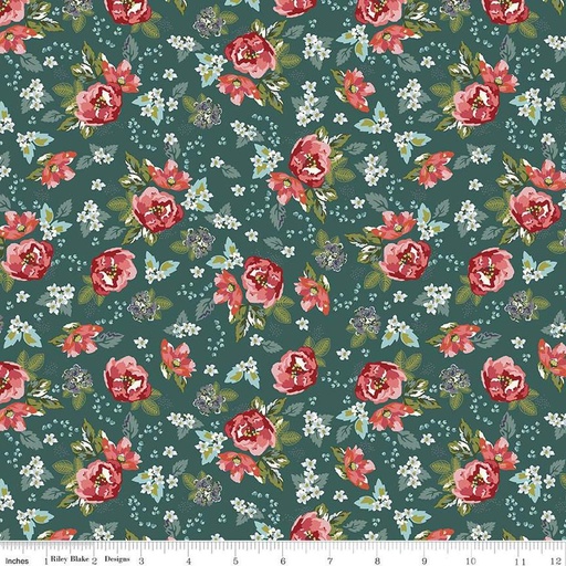 [C13831-JADE] Bellissimo Gardens Floral Jade