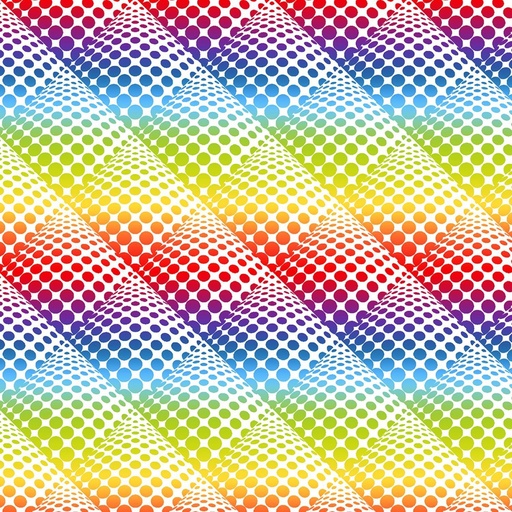 [52106D-X] 108" Multi Pop Dot Ombre