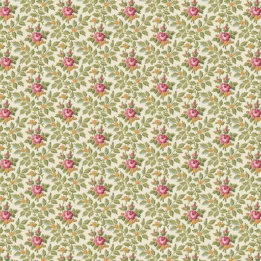 [A-737-L] French Mill WhiteWallpaperRose